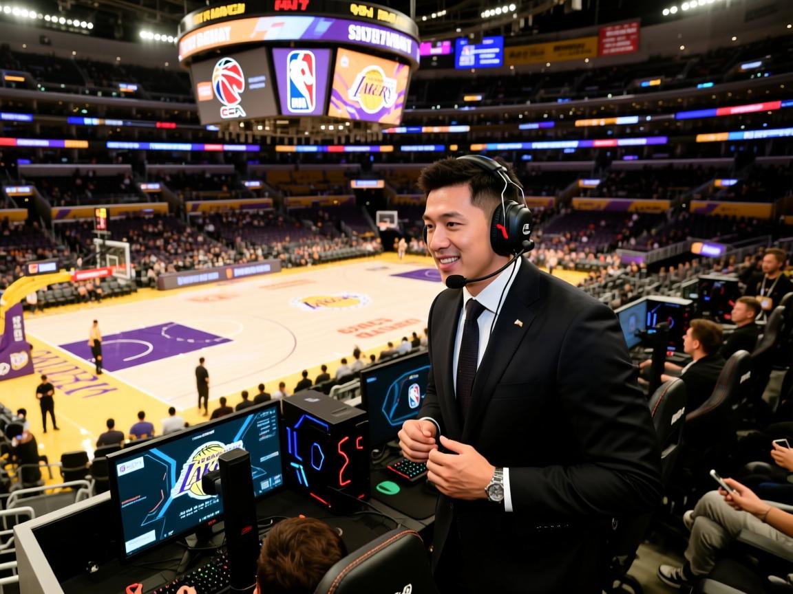 美职篮球队到访湖人主场观战比赛 第4张